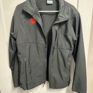 Columbia Gray Jacket with Clemson Logo